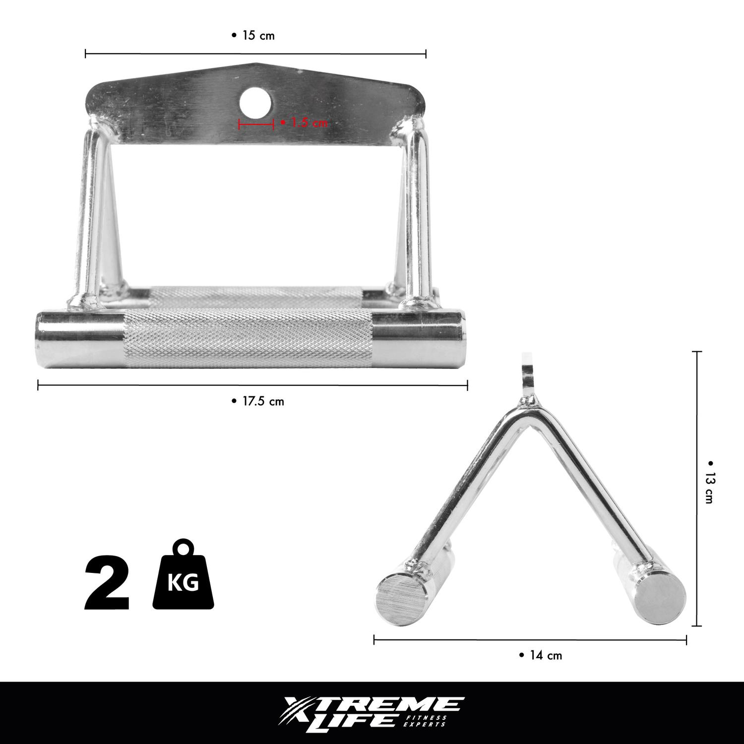 Foto 3 | Accesorio de Gimnasio Xtreme Life Maneral Agarradera Doble D para Espalda