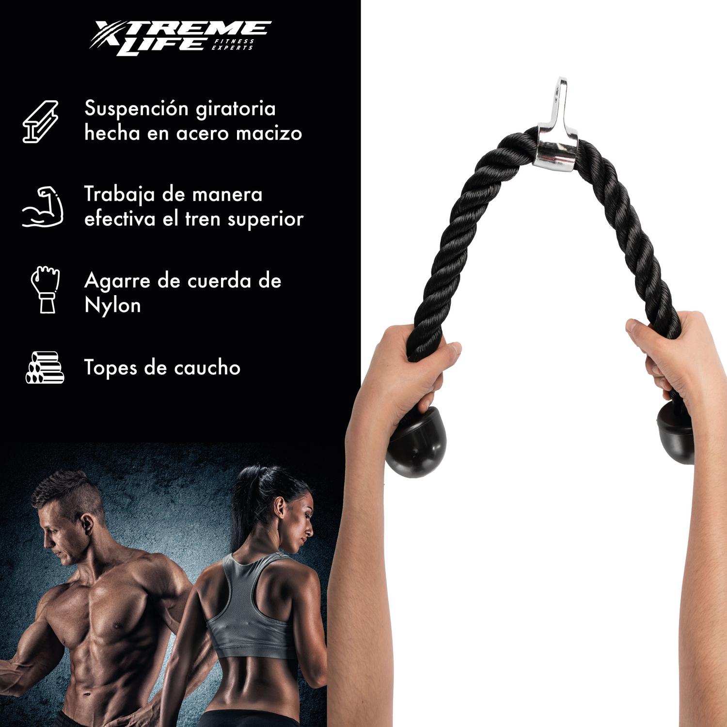 Foto 3 pulgar | Accesorio de Gimnasio Xtreme Life Maneral Agarre Cuerda para Trícep/ Biceps