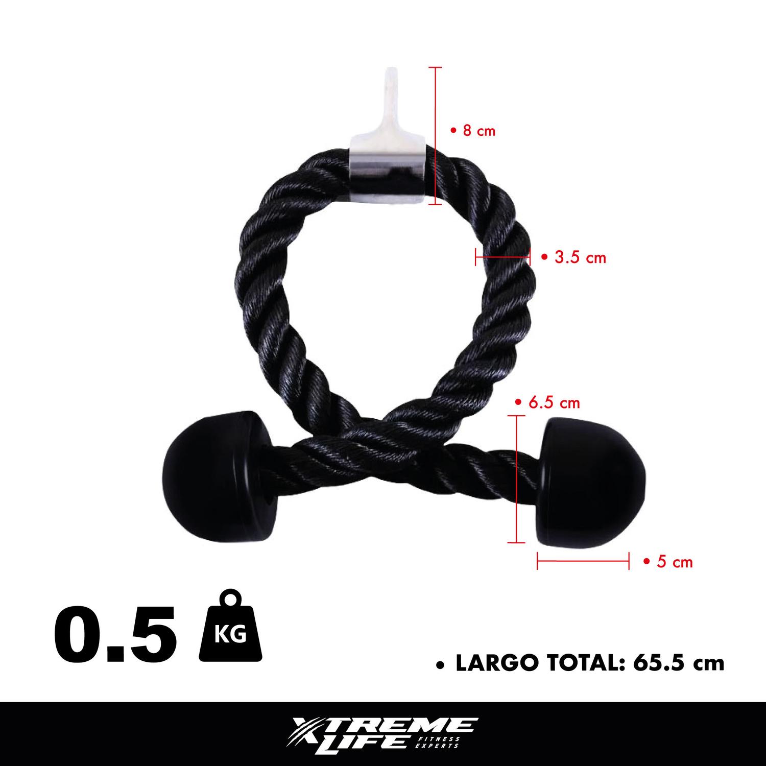 Foto 4 pulgar | Accesorio de Gimnasio Xtreme Life Maneral Agarre Cuerda para Trícep/ Biceps