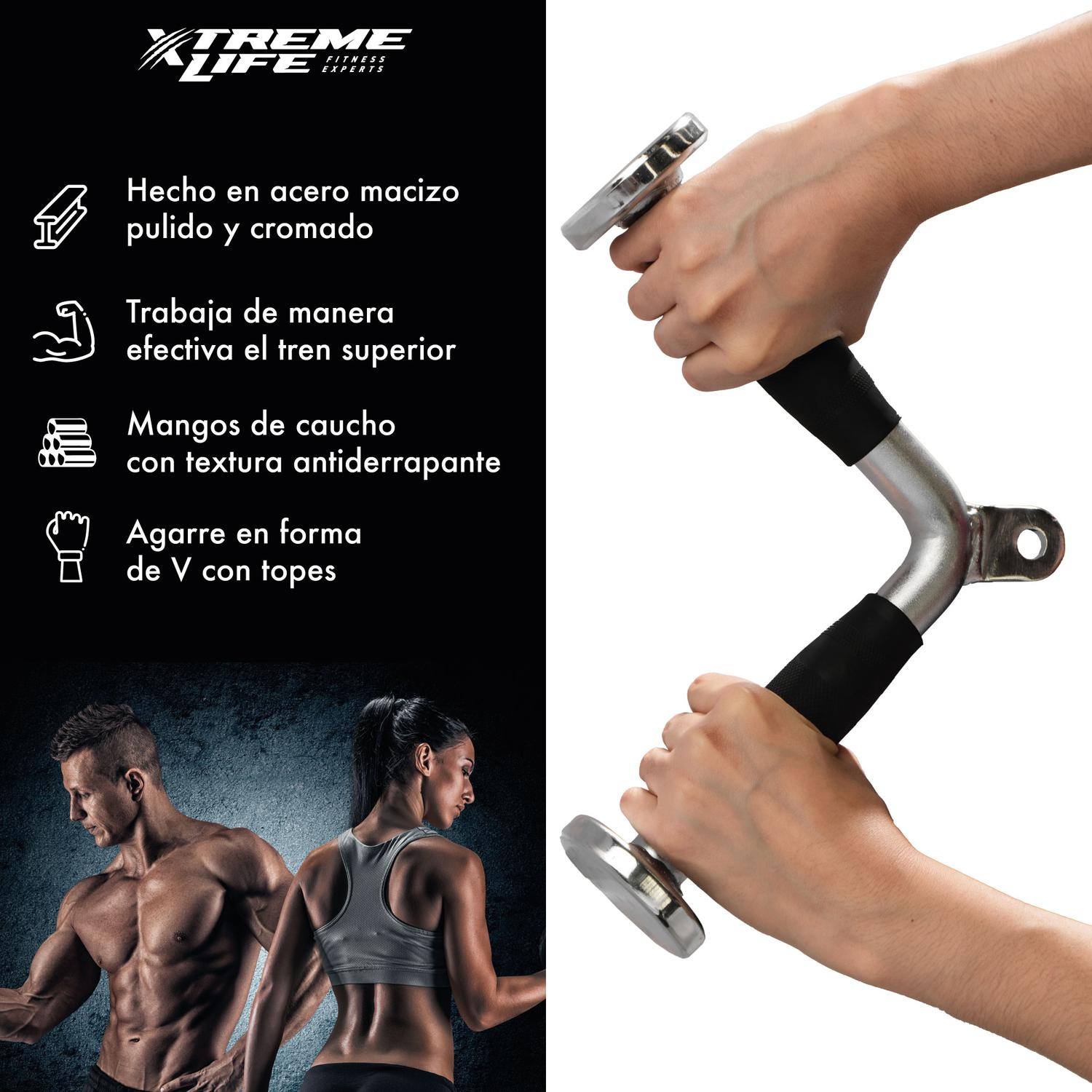 Foto 3 pulgar | Accesorio de Gimnasio Xtreme Life Maneral Agarre Barra Tipo V Brazo Trícep