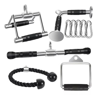 Foto 1 | Kit 5 Agarradera Maneral Barra Recta V Doble D Cuerda Tricep Eo Safe Imports Esi-15297 Multicolor