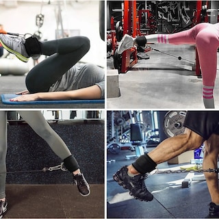 Foto 5 | Par De Grilletes Belug Sportisimo Correas Para Tobillo Gym Gluteo Negro