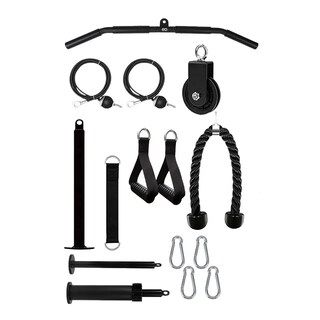 Foto 1 | Agarres Para Gym Con Polea Para Brazo Biceps Triceps Fitness Eo Safe Imports Esi-19942 Negro