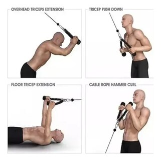 Foto 3 | Cuerda De Entrenamiento Xtellar Para Tríceps Y Extractor De Ejercici