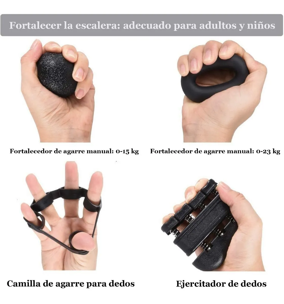 Foto 4 pulgar | Kit Fortalecedor de Agarre de Mano con Accesorios color Azul