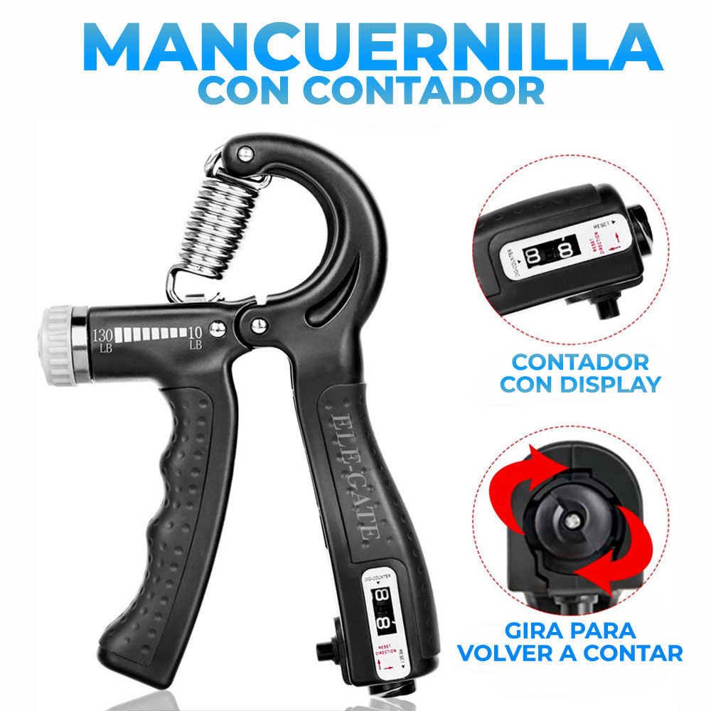 Foto 3 pulgar | Ejercicio Muscular Pinza de Mano Elegate Negro