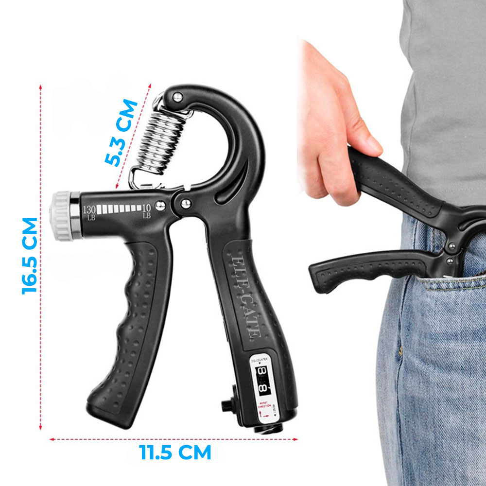 Foto 4 pulgar | Ejercicio Muscular Pinza de Mano Elegate Negro
