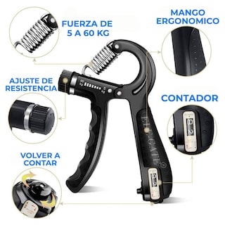 Foto 4 | Ejercicio Muscular Pinza de Mano Elegate Negro