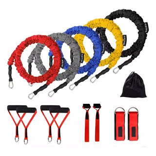 Foto 1 | Kit De Banda De Resistencia Ligas Para Ejercicio 12pz Eo Safe Imports Esi-18395 Multicolor
