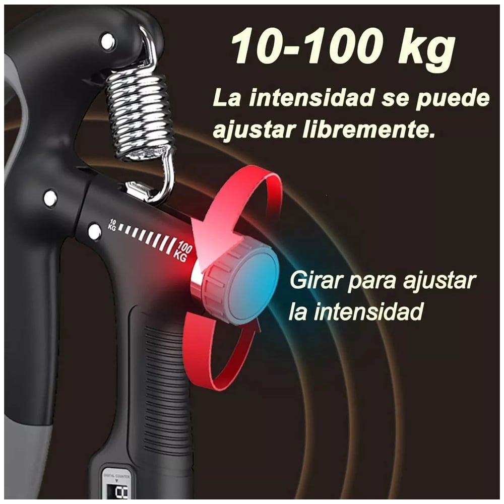 Foto 2 | Entrenador De Fuerza Para Antebrazos Hand Grip Exerciser, De 10 A 100 Kg - Venta Internacional.