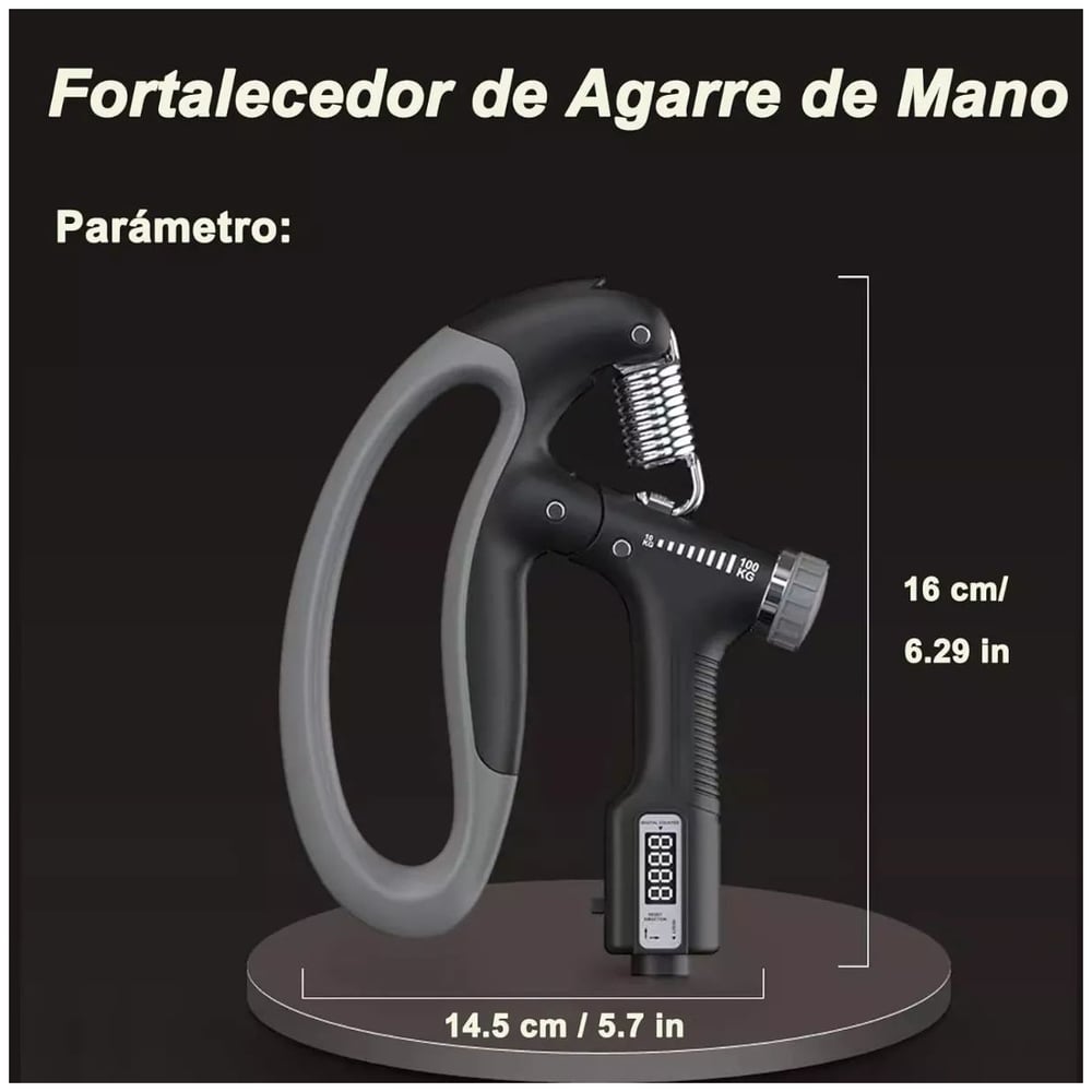Foto 3 | Entrenador De Fuerza Para Antebrazos Hand Grip Exerciser, De 10 A 100 Kg - Venta Internacional.