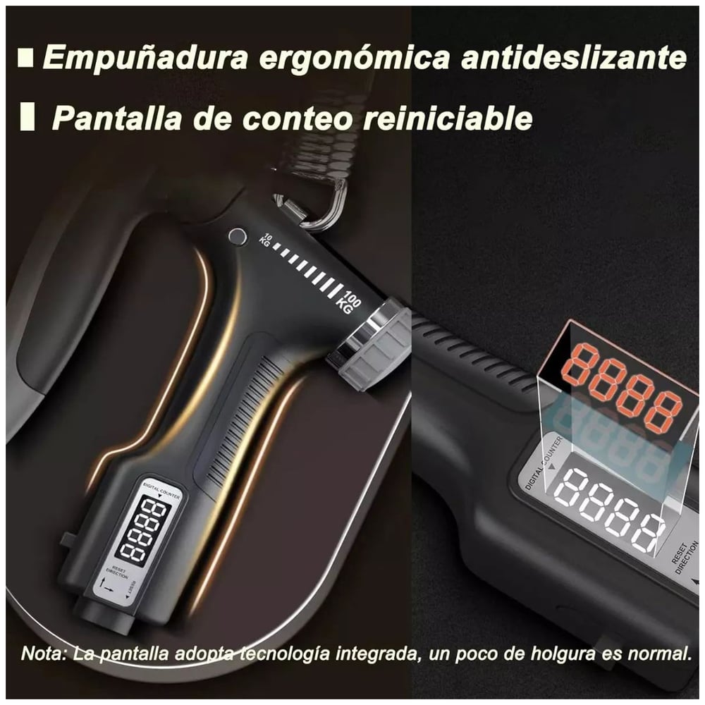 Foto 5 pulgar | Entrenador De Fuerza Para Antebrazos Hand Grip Exerciser, De 10 A 100 Kg - Venta Internacional.