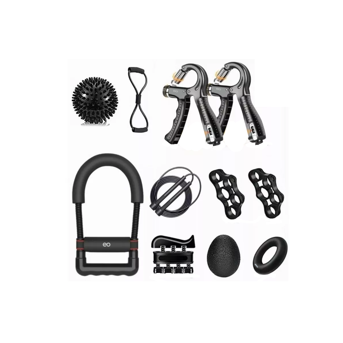 Foto 2 pulgar | Language Kit Ejercitador De Dedo,fortalecedor De Mano Muñeca Y Antebrazo 12 Pzas. Eo Safe Imports Esi-7447-1 Negro