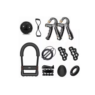 Foto 1 | Language Kit Ejercitador De Dedo,fortalecedor De Mano Muñeca Y Antebrazo 12 Pzas. Eo Safe Imports Esi-7447-1 Negro
