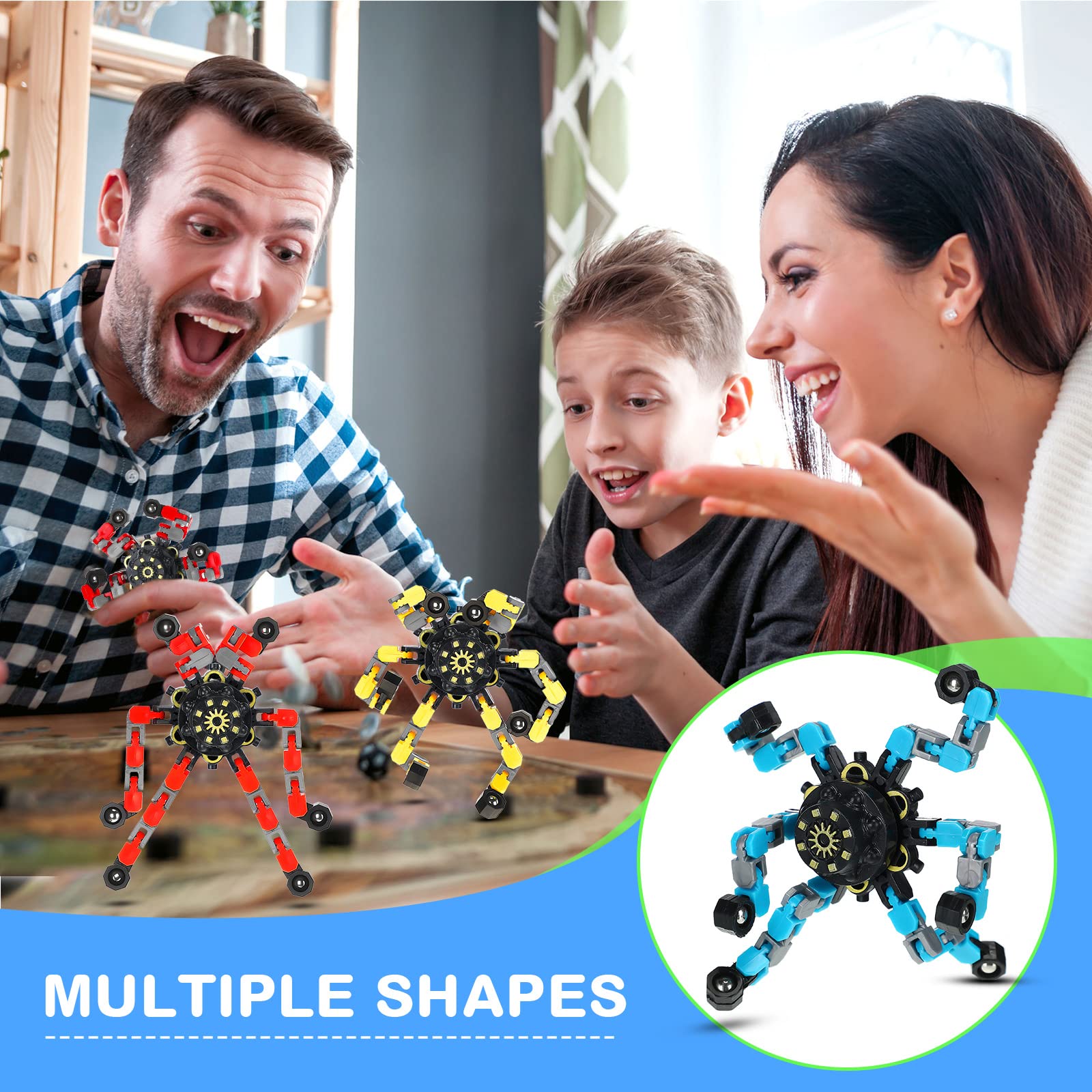 Foto 5 pulgar | Robot De Cadena Transformable Charniol Spinner Con La Punta De Los Dedos X20 - Venta Internacional.