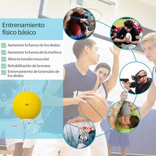 Foto 2 | Pelota De Rehabilitación Antiestrés Ejercitador De Venas Eo Safe Imports Esi-19956 Amarillo