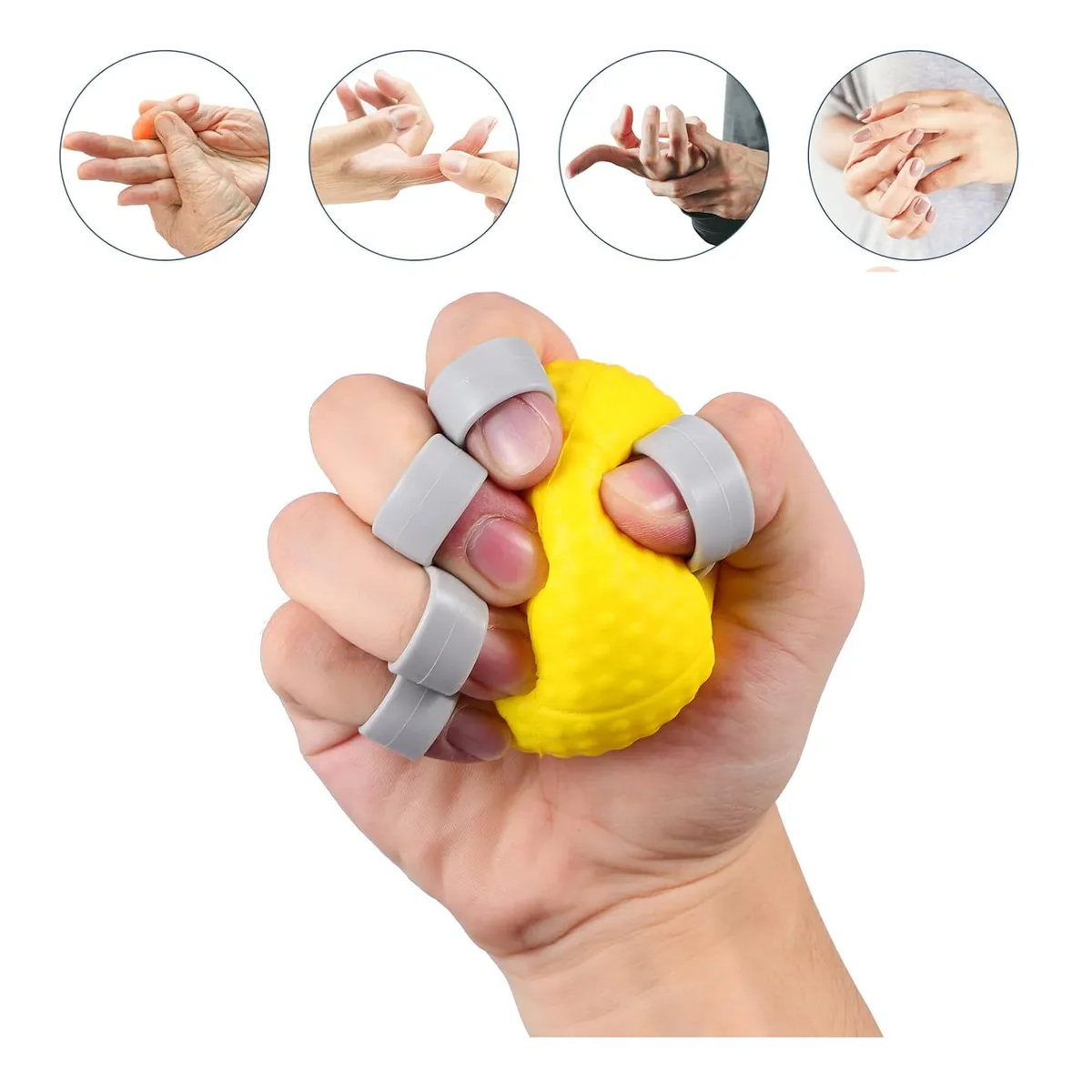 Foto 3 | Pelota De Rehabilitación Antiestrés Ejercitador De Venas Eo Safe Imports Esi-19956 Amarillo
