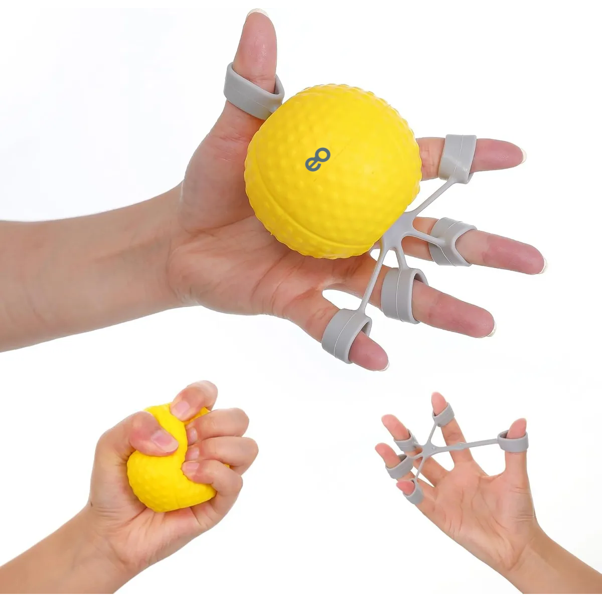 Foto 4 | Pelota De Rehabilitación Antiestrés Ejercitador De Venas Eo Safe Imports Esi-19956 Amarillo