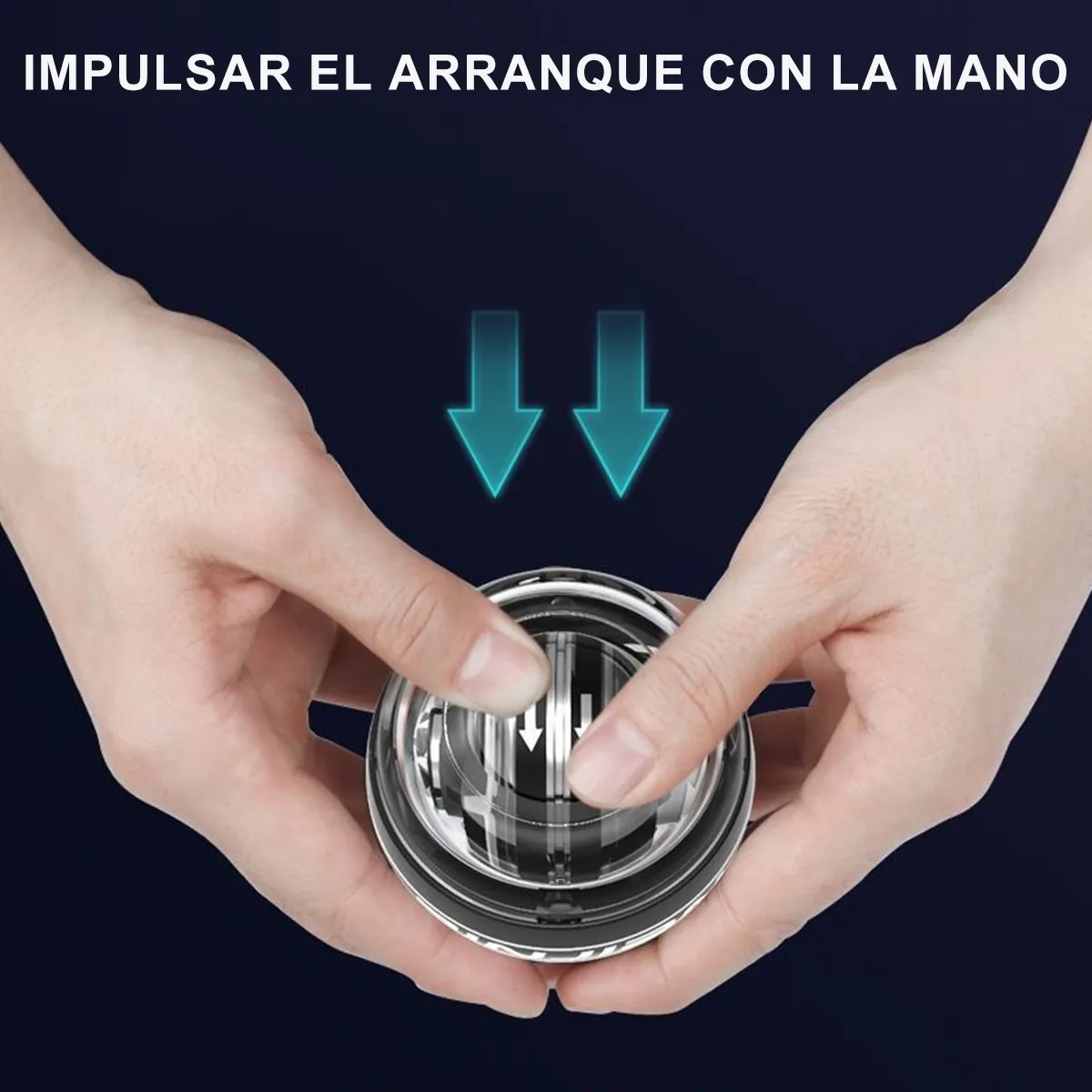 Foto 4 pulgar | Led Ejercitador Giroscopica Powerball Muñeca Brazo Fuerza Lab.g Negro