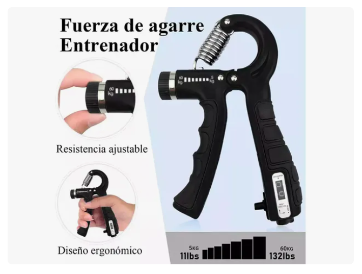 Foto 3 pulgar | Ejercitador De Mano Xtellar De Kit De Fitness Regulable 6 En 1