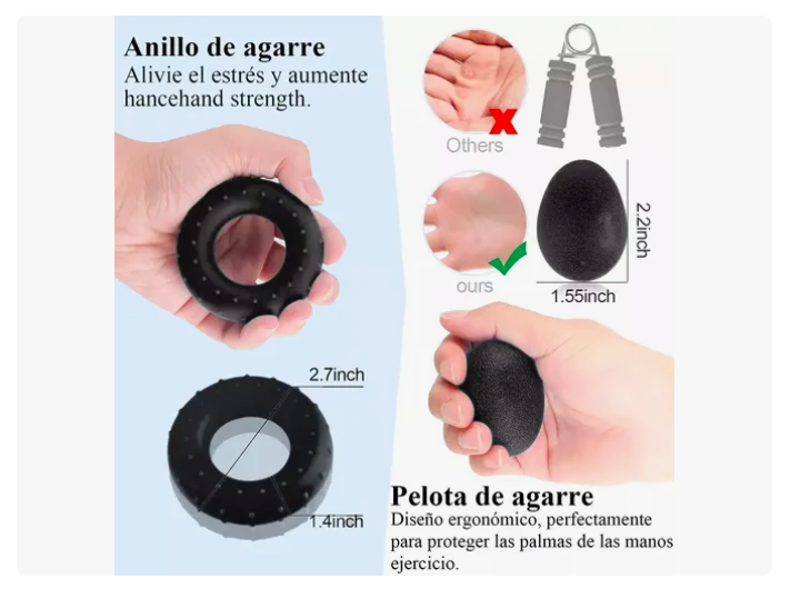 Foto 5 pulgar | Ejercitador De Mano Xtellar De Kit De Fitness Regulable 6 En 1
