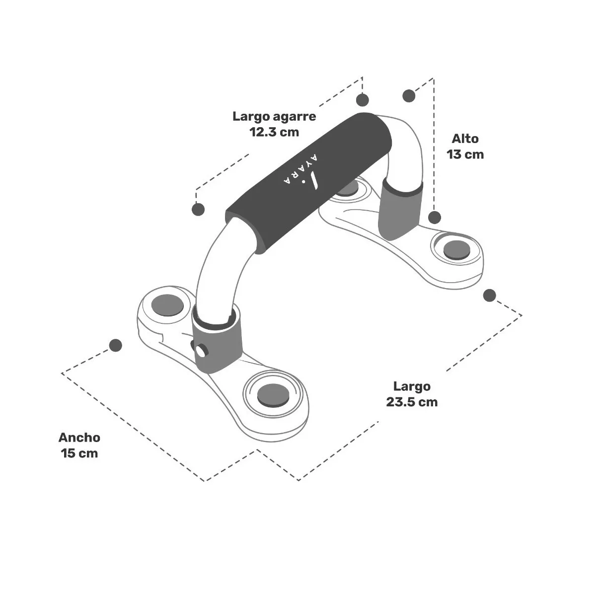 Foto 3 pulgar | Barras Lagartijas Push Up Metal Ejercicio Antiderrape Eo Safe Imports Esi-17046 Negro