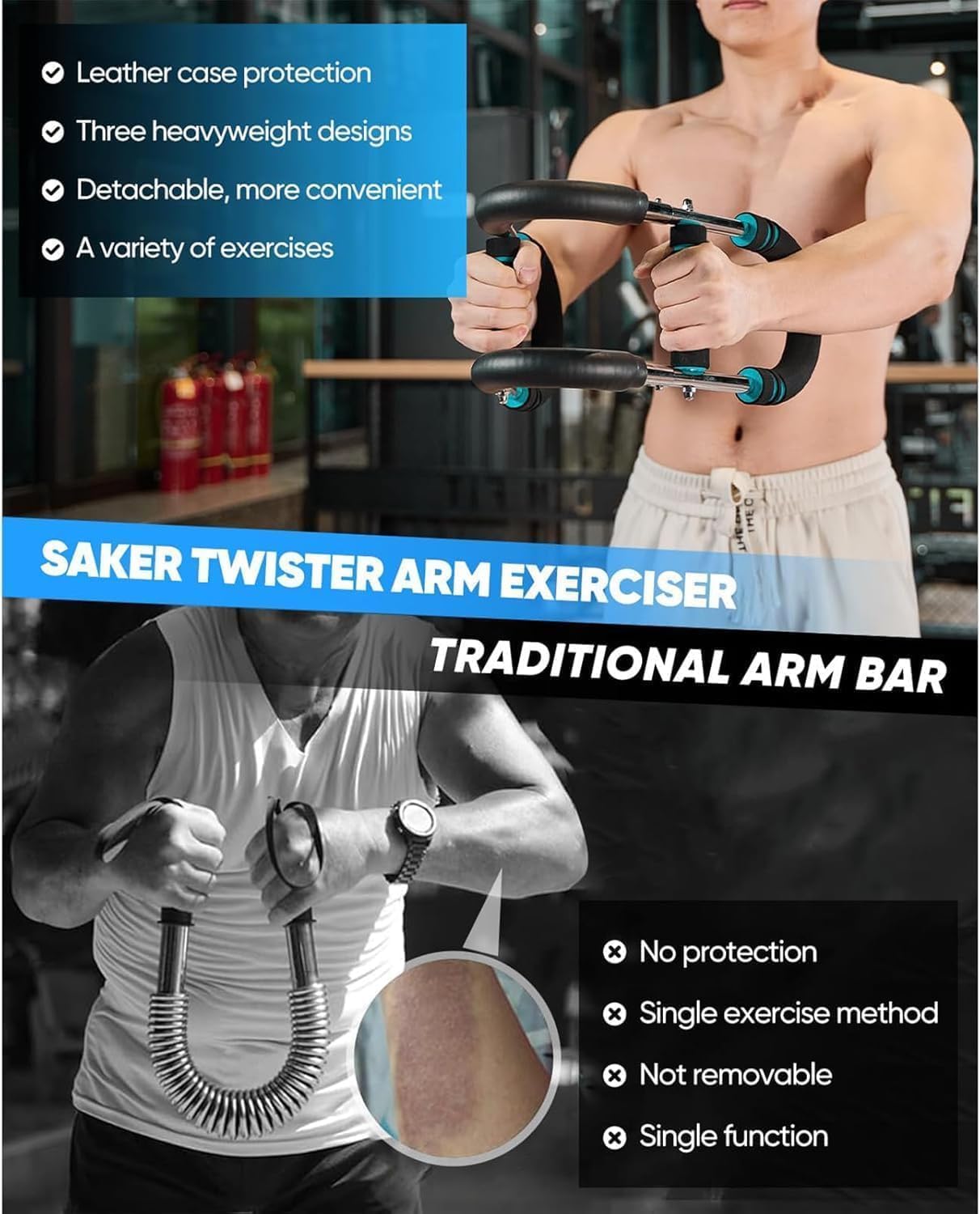 Foto 5 pulgar | Arm Trainer Saker Twister, De 18 A 45 Kg, Ajustable Para El Pecho, Color Rojo - Venta Internacional.