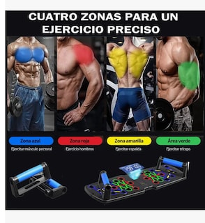 Foto 5 | Barra Para Flexiones Barras Portátil Board Fitness T2287 Color Negro