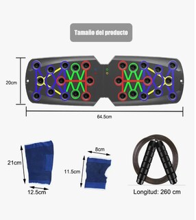 Foto 2 | Push Up Board, Tabla De Flexiones Portátil Antideslizante Multifuncional Fitness, Tabla Para Lagartijas Con Agar