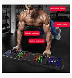 Foto 3 | Push Up Board, Tabla De Flexiones Portátil Antideslizante Multifuncional Fitness, Tabla Para Lagartijas Con Agar
