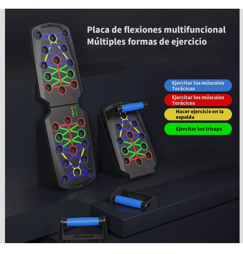 Foto 4 pulgar | Tabla Soporte Hacer Lagartijas Pecho Hombro Espalda Tríceps