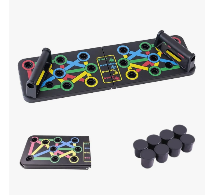 Foto 2 pulgar | Tabla Para Flexiones Ejercicio Multiuso Color Negro