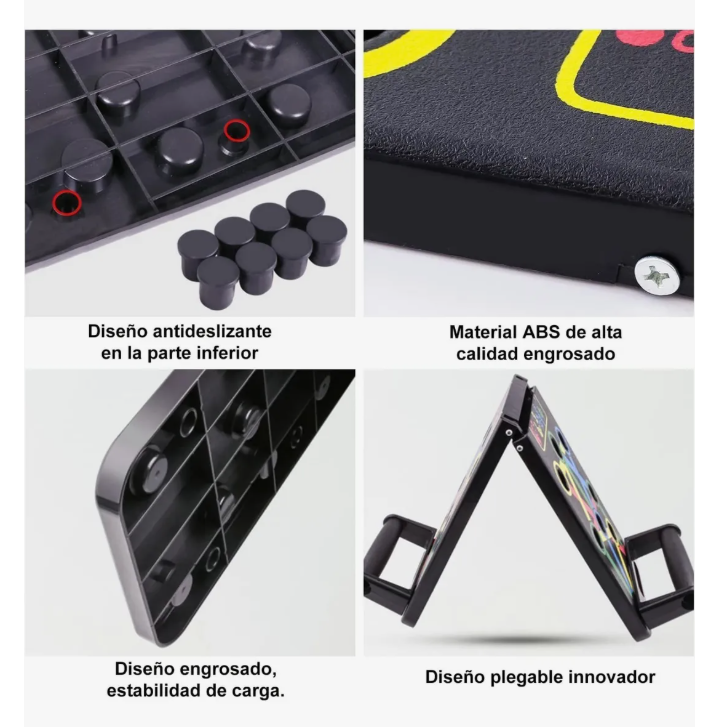 Foto 3 pulgar | Tabla Para Flexiones Ejercicio Multiuso Color Negro