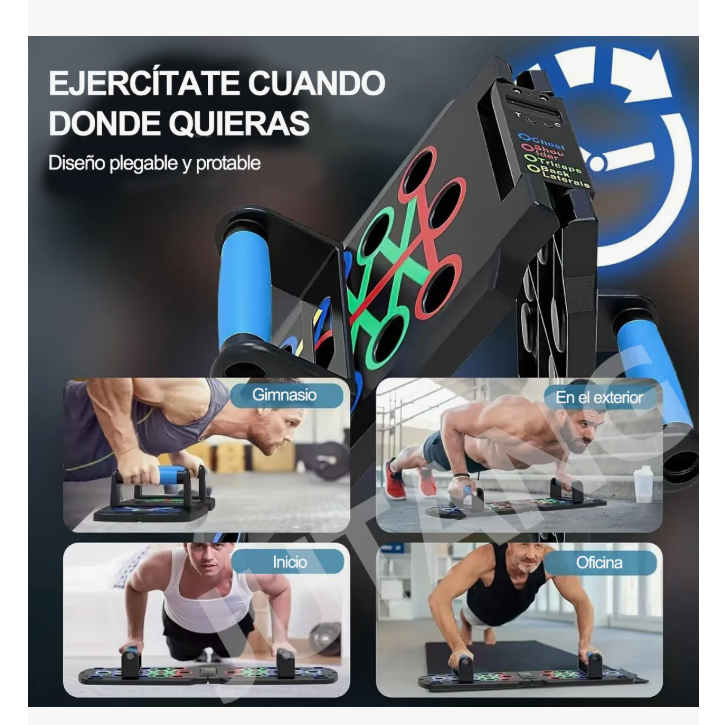 Foto 3 pulgar | Tablero para Lagartijas Portátil Multifuncional
