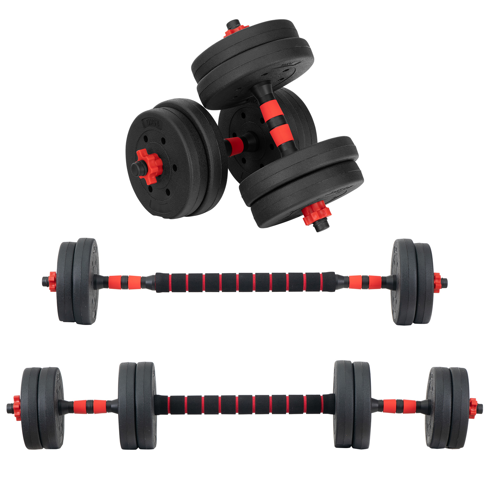 Set De Mancuernas Intercambiables 15kg