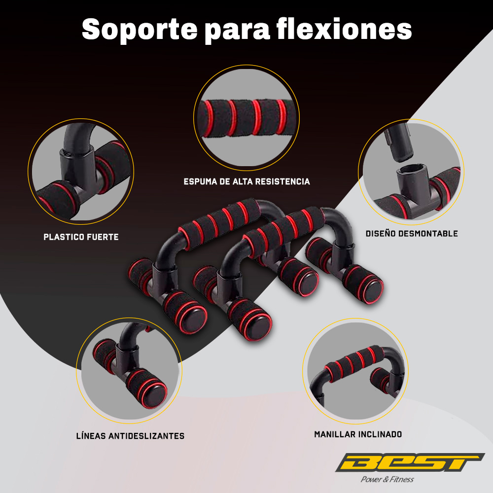 Foto 5 pulgar | Kit para Ejercicios Best JY8705 color Negro Multifuncional 7 en 1