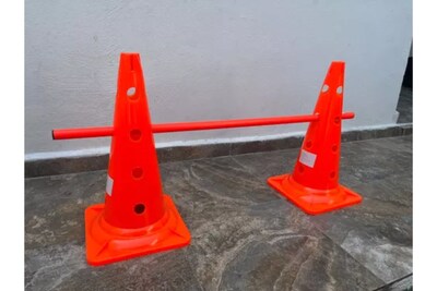 Foto 3 | Conos De 52 Cm Con Poste Altura Ajustable Entrenamiento