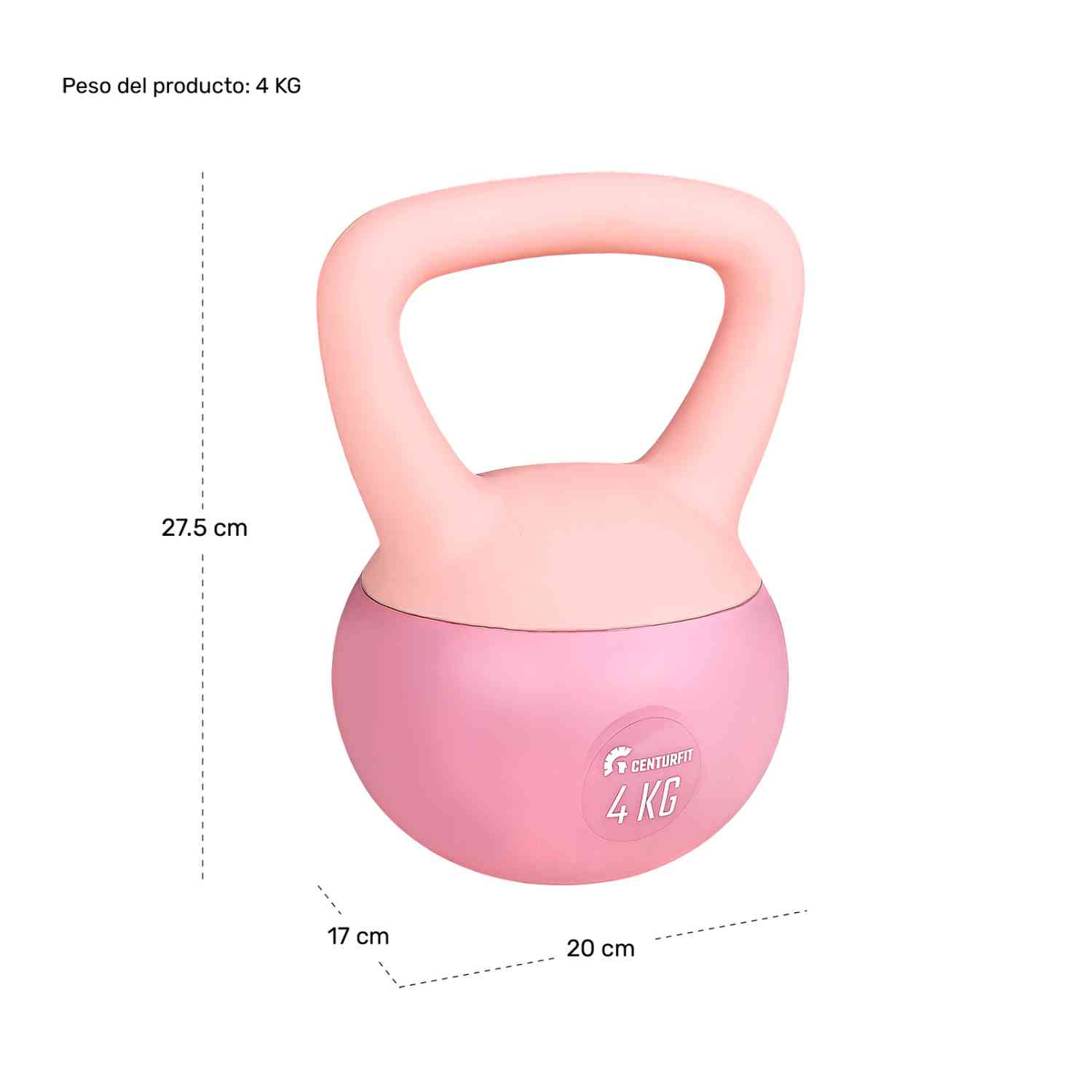 Foto 5 | Set Kit Pesas Rusas Kettlebell 4 6 8 10 Kg Colores 4 Pz Centurfit