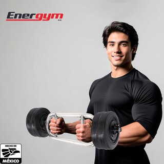 Foto 5 | Barra Romana Tríceps Bíceps (20 Kg) – Energym