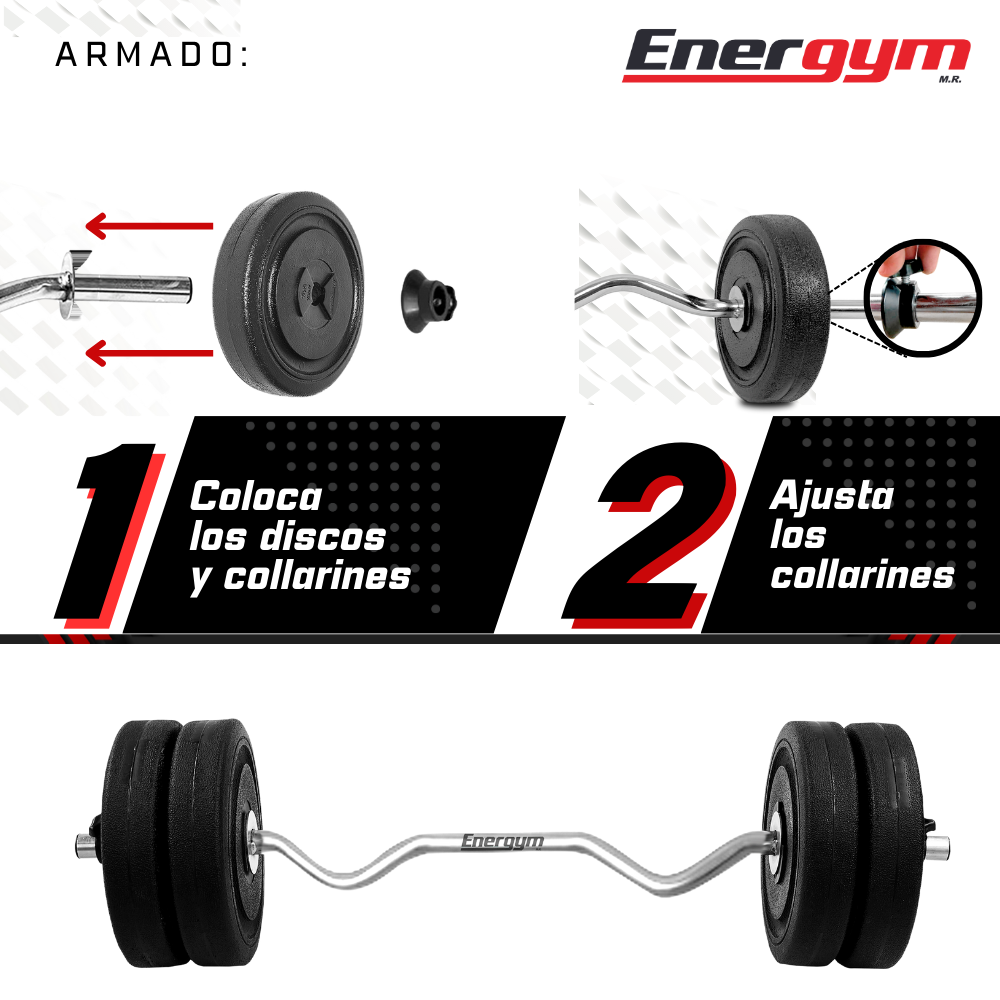 Foto 4 pulgar | Energym - Barra Z 20 Kg