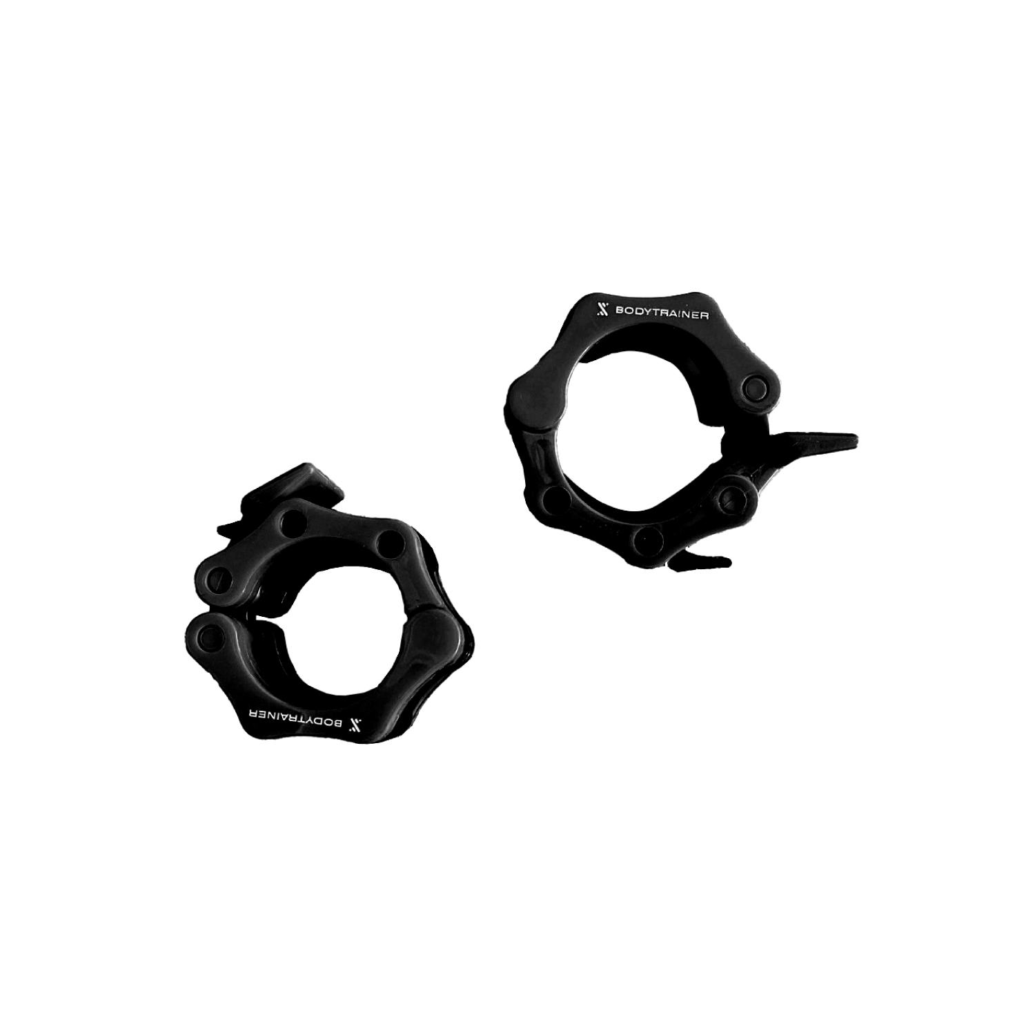 Set 2 Abrazadera Tope Para Barra Bodytrainer Negro