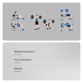 Foto 4 | Set 2 Abrazadera Tope Para Barra Bodytrainer Negro