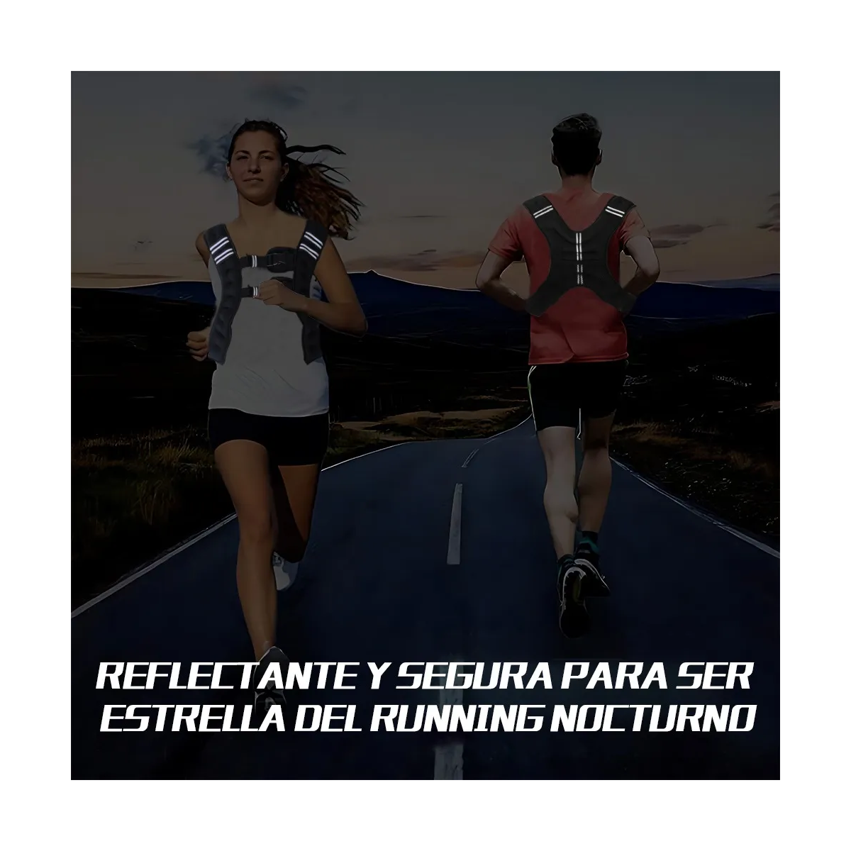 Foto 3 | Chaleco Con Peso Lastrado Correr Crossfit Fitness Eo Safe Imports Esi-19944 Negro