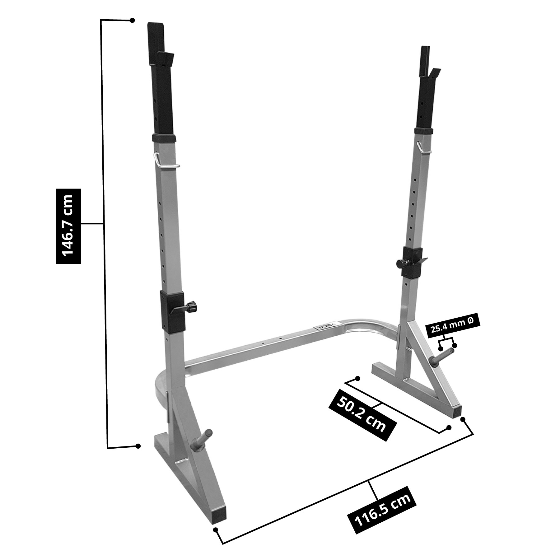 Foto 4 pulgar | Soporte de Barras Tayga color Plateado para Entrenamiento