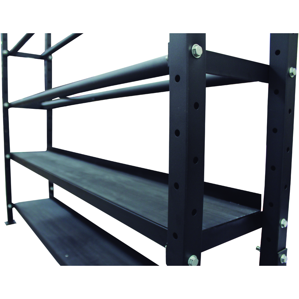 Foto 3 pulgar | Rack Multifuncional Organizador para Pesas Rusas y Mancuernas Fire Sports color Negro de Acero