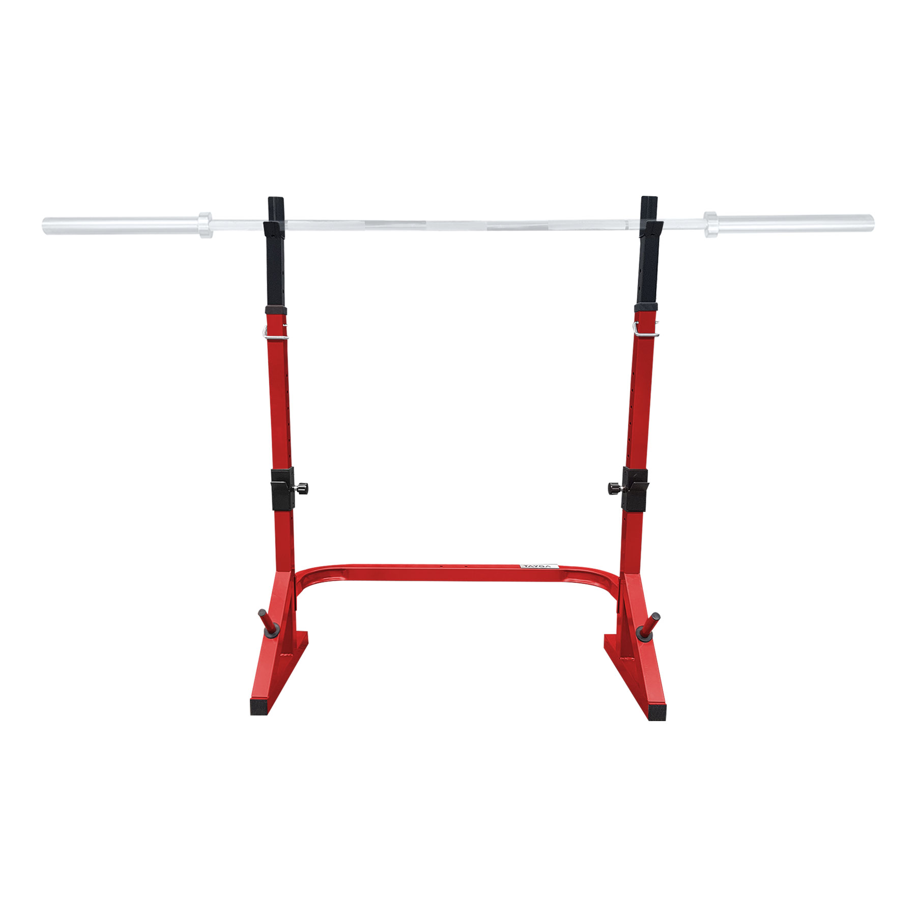 Soporte de Barras para Entrenamiento Tayga Alduta Ajustable color Rojo