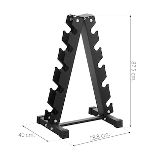 Foto 2 | Rack Organizador Para 5 Pares De Mancuernas Gym