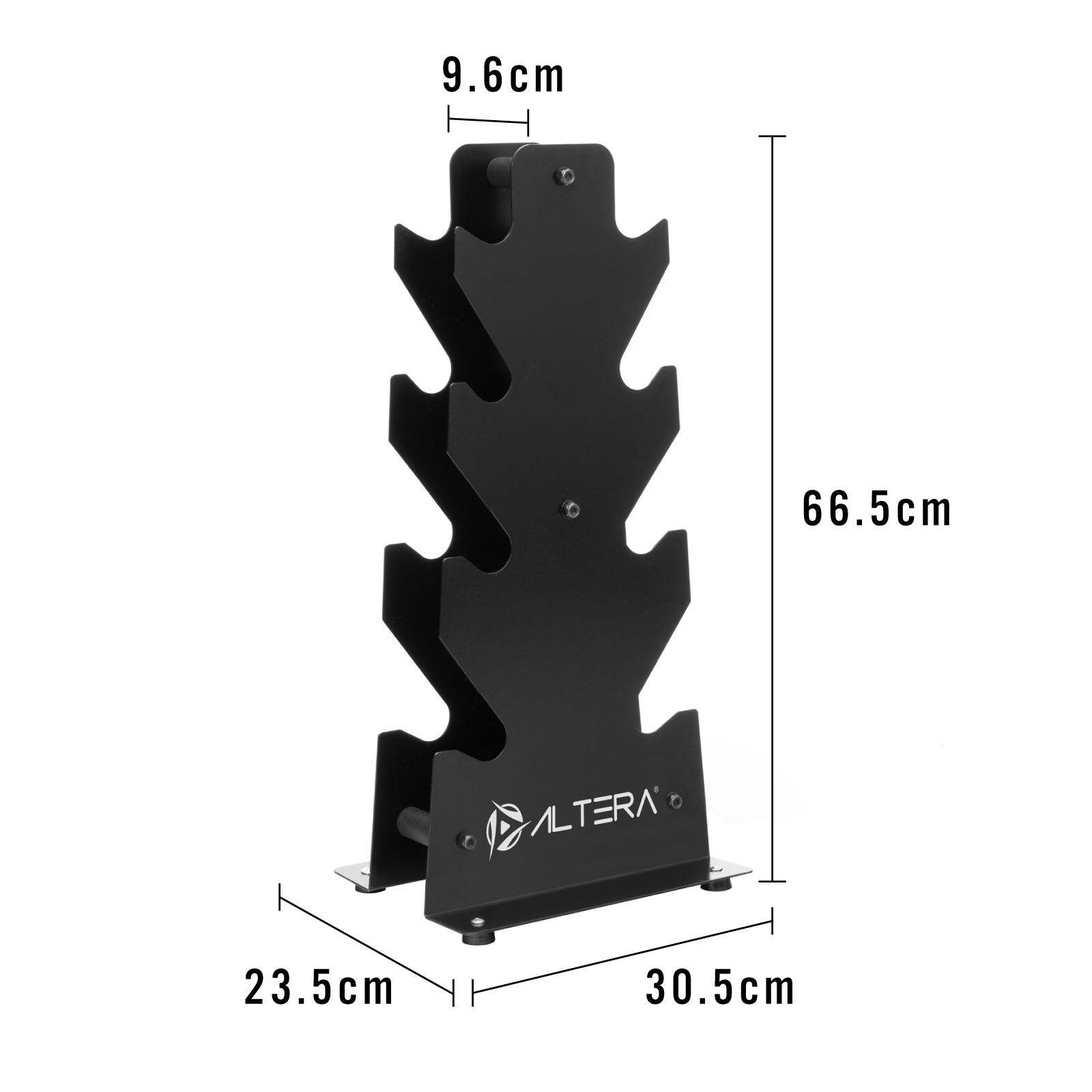 Foto 4 | Soporte para Mancuernas Altera para 4 Pares de Pesas color Negro