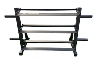 Foto 1 | Rack de Mancuernas Barras y Discos Olímpicos