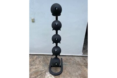 Foto 2 | Rack Con Set De 5 Slam Ball ( 4,6,8,10 Y 12 Libras )